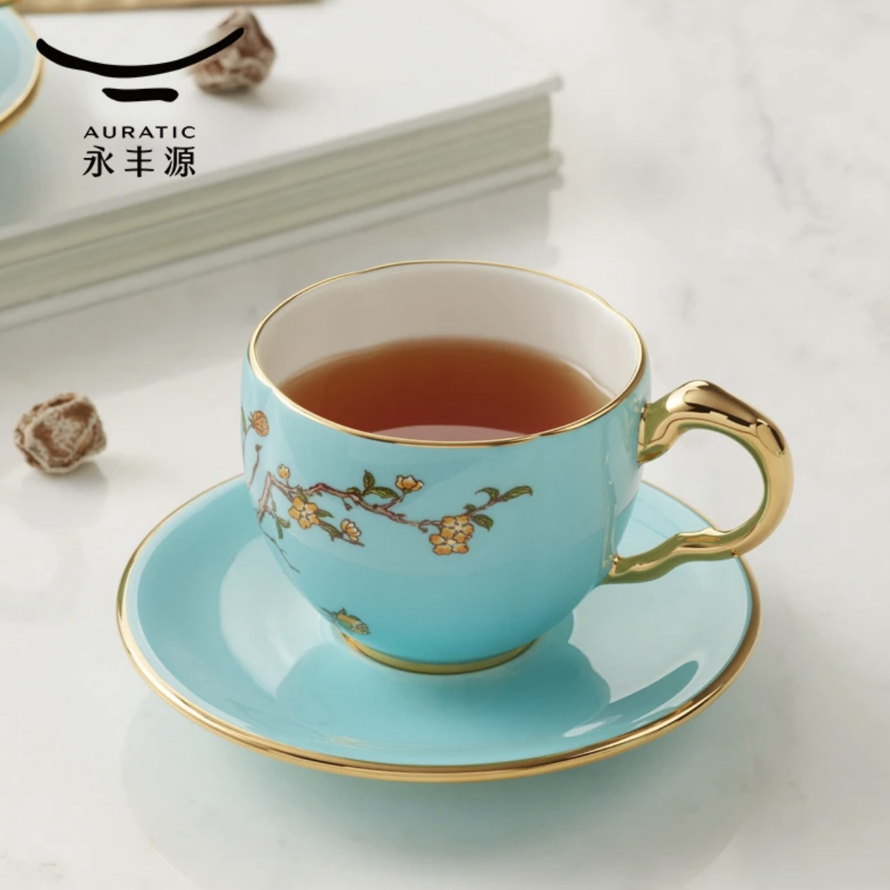 国瓷礼西湖蓝咖啡杯小套装自用送礼结婚随手礼