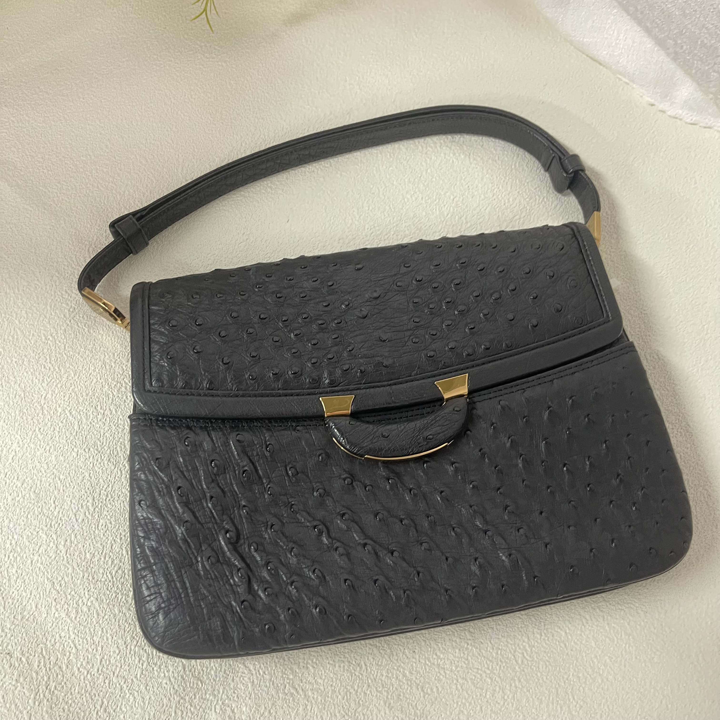 【六六中古】孤品复古单肩包ab866尺寸27*22*7
