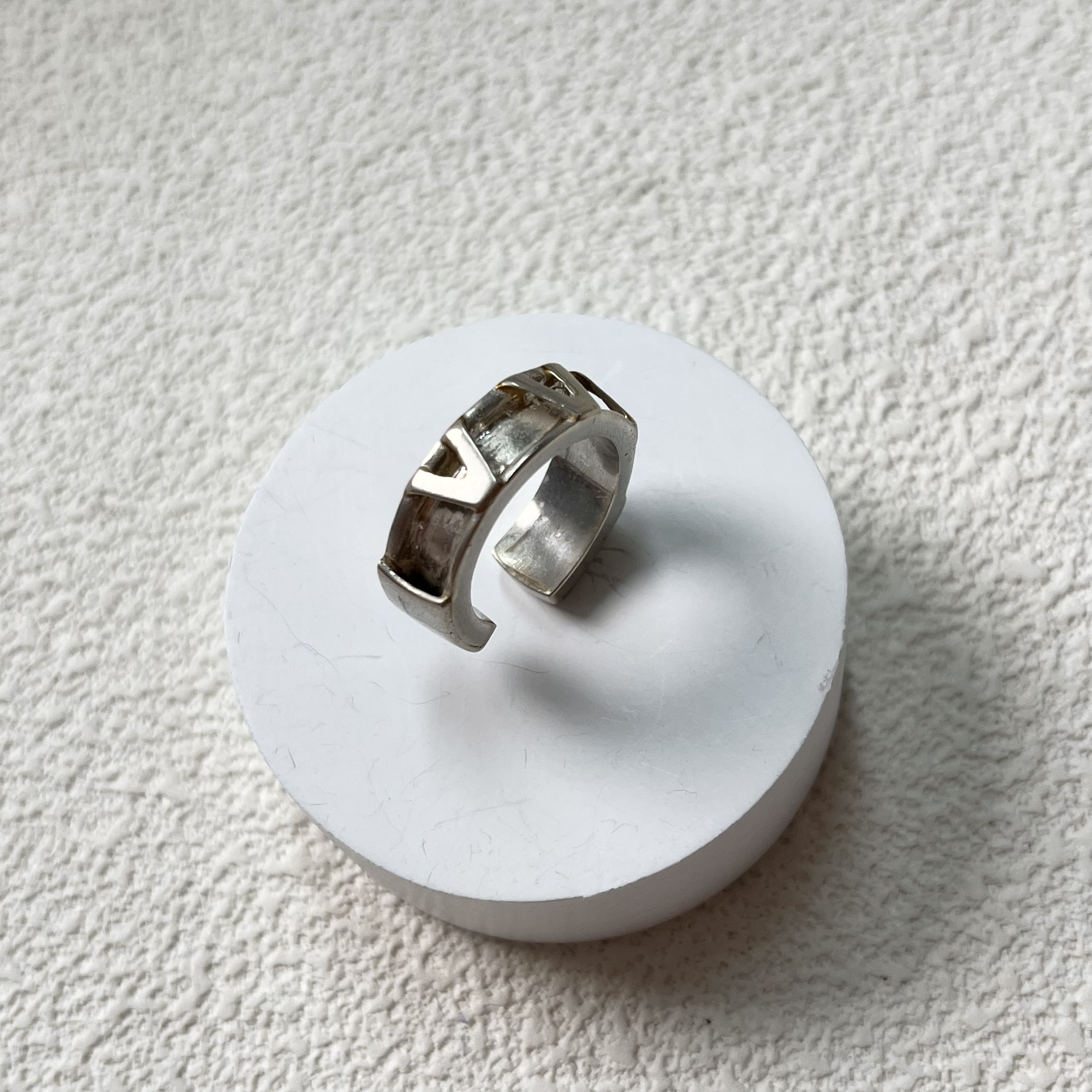 925银戒指 【六六中古】孤品戒指aj1855港11美5.5