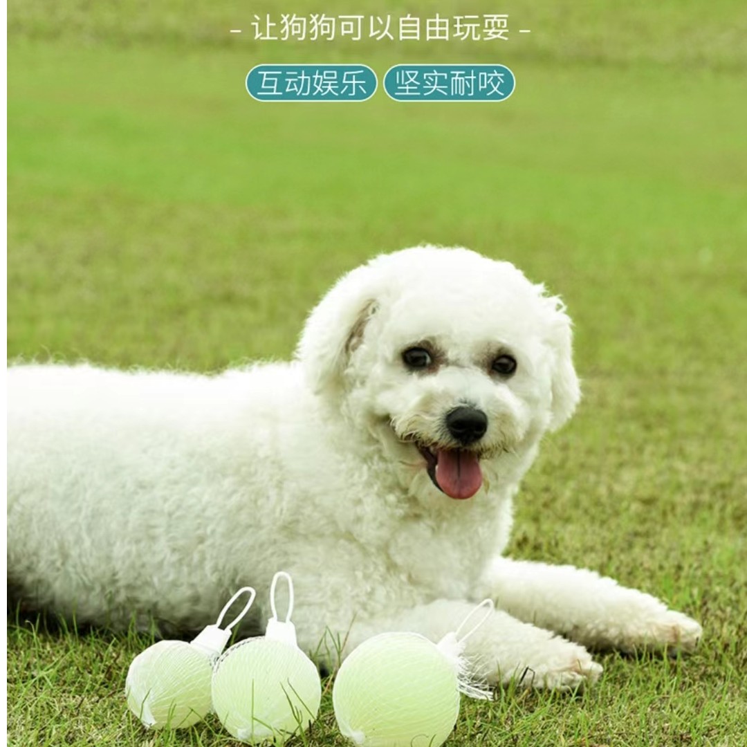 狗狗夜光浮水橡胶弹力球玩具球耐咬玩具大中小型犬磨牙训犬玩具球