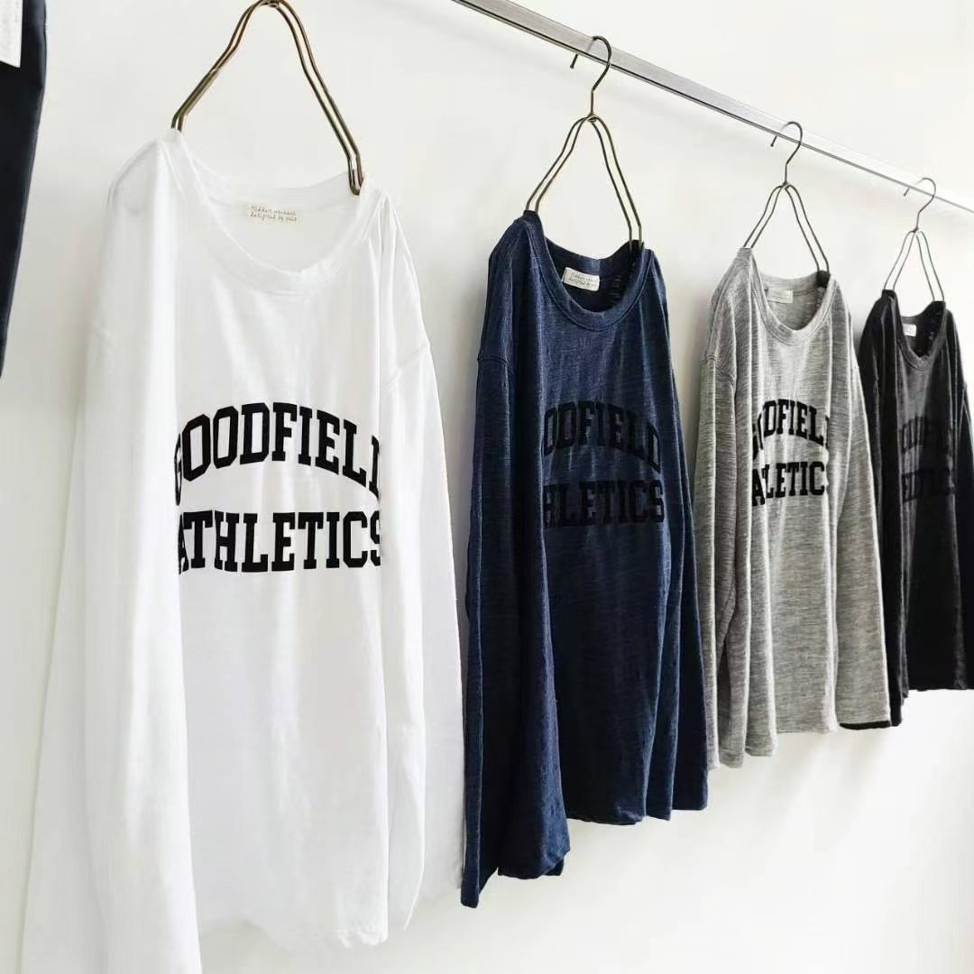 韩版大码时尚中长款春秋长袖百搭打底衫宽松内搭圆领纯棉t恤秋季