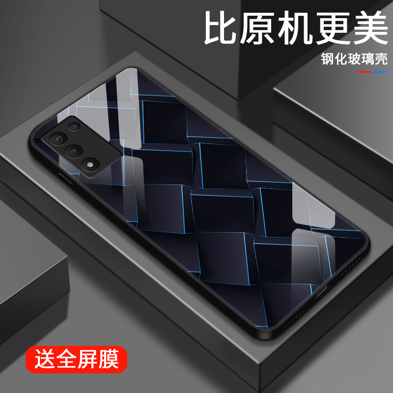立体方块oppo真我q3s手机壳realmeq3质感q3pro男款简约高级女生q3