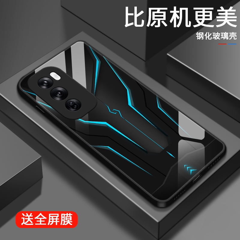 硅胶炫酷机甲适用opporeno12手机壳Reno12pro女款感玻璃Reno12pr