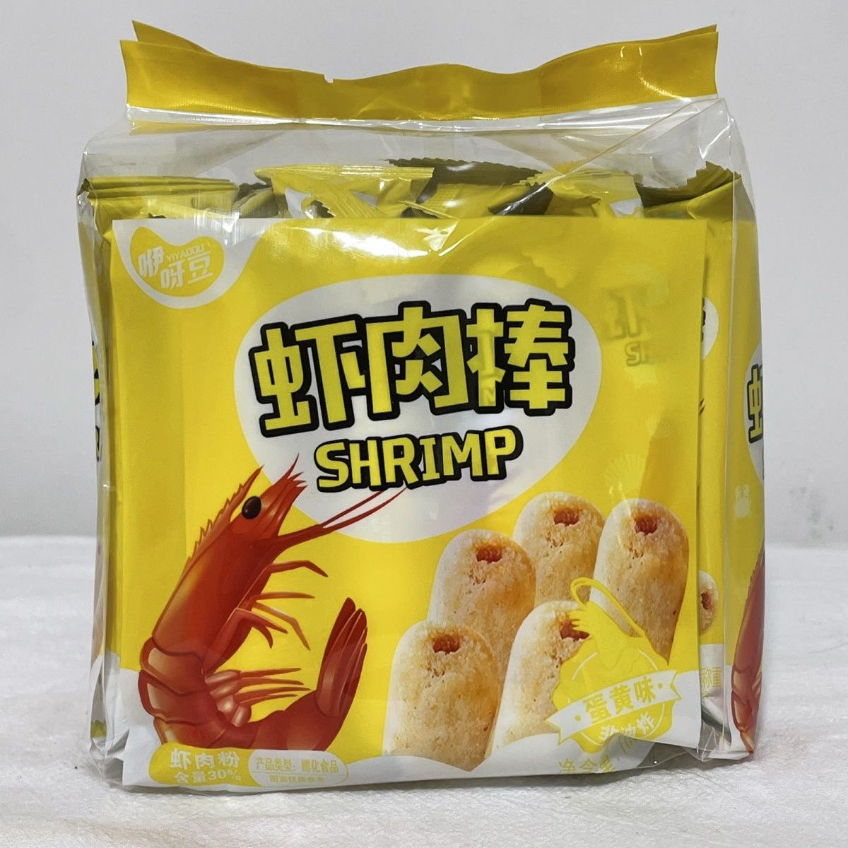 咿呀豆虾肉棒原味蛋黄味海苔味