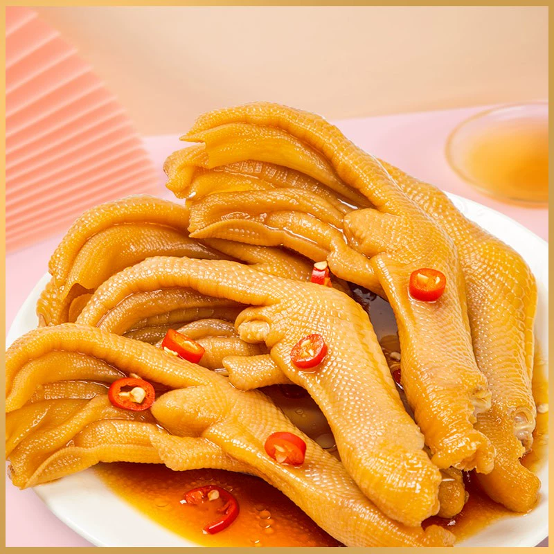 【10袋】龙岩泡鸭掌清香香辣味龙岩特产鲜泡鸭爪开袋即食肉类下酒菜