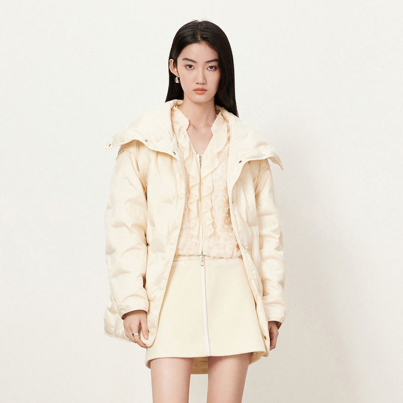 【商场同款】HPLY荷比俪时尚冬季新款轻盈羽绒外套HYD41560382