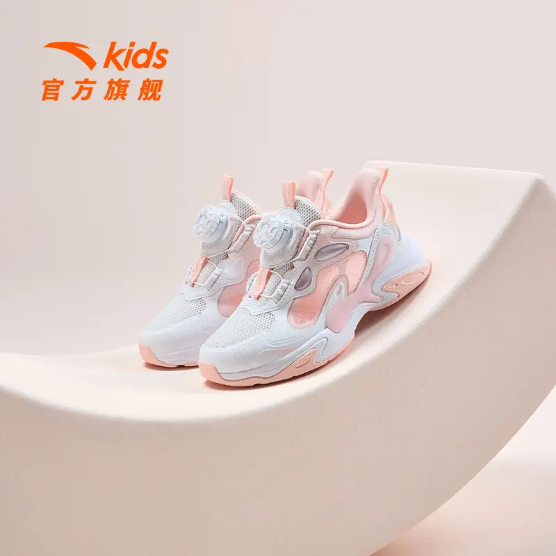 安踏儿童休闲鞋2024年夏季新款女小童防滑耐磨户外出行休闲P