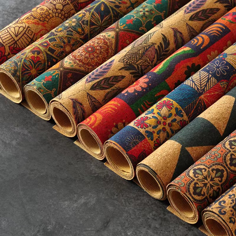 软木布橡木布 细颗粒无缝隙 图案细腻手工DIY皮革面料 45*30cm