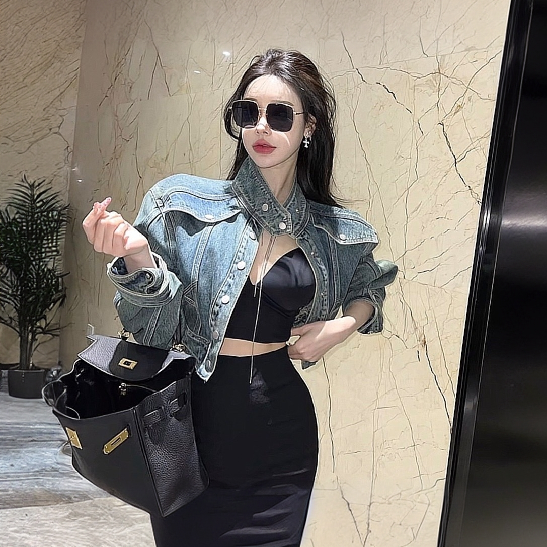 N401孤品-原创潮牌女装秋冬季新款潮牌个性时尚显瘦外套