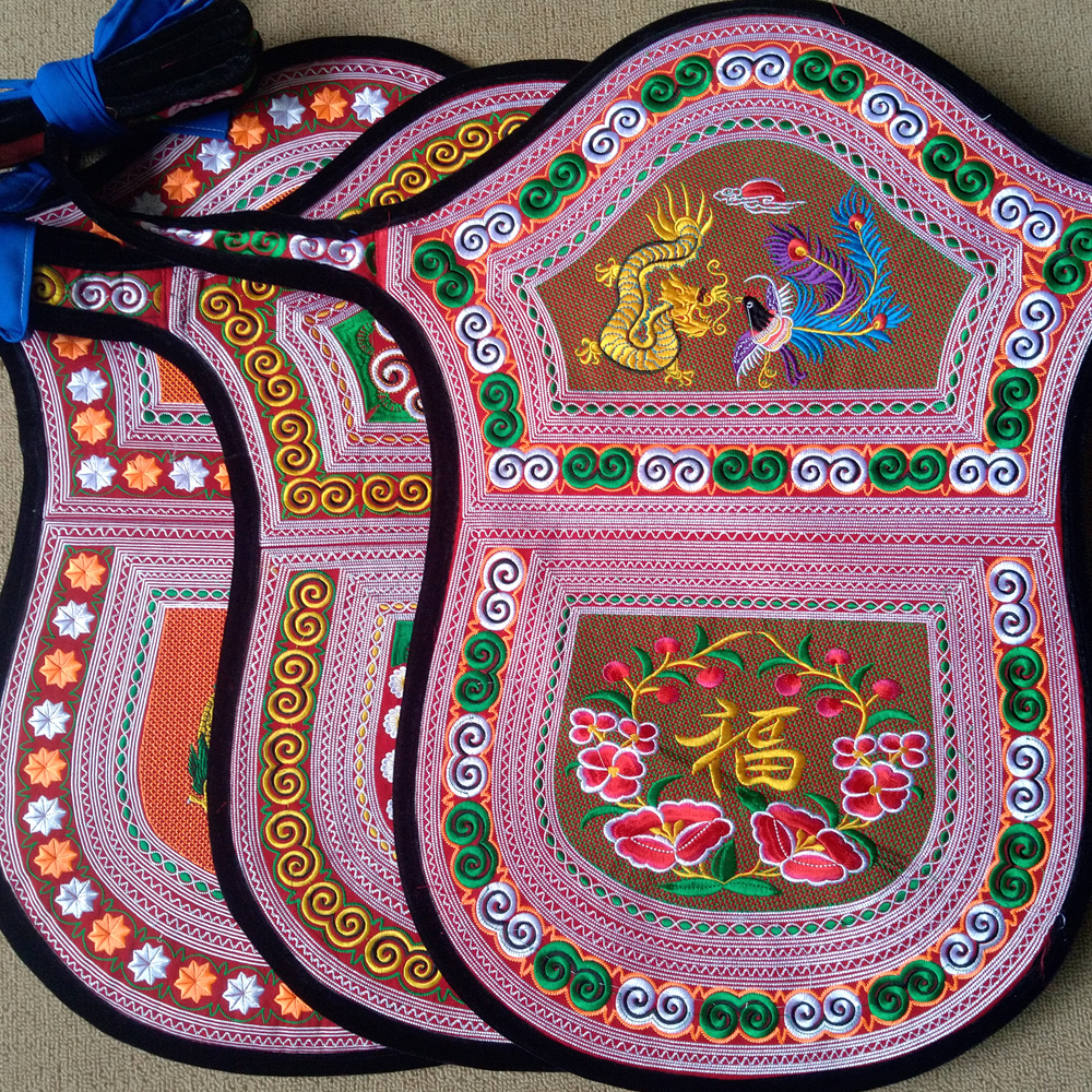 贵州特色云南四川传统绣花宝宝背带儿童婴儿背巾背扇传统手工背扇