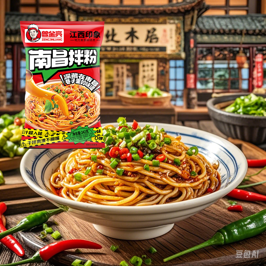 【江西爆辣】南昌拌粉夜宵早餐正宗江西辣速食米粉江西米粉