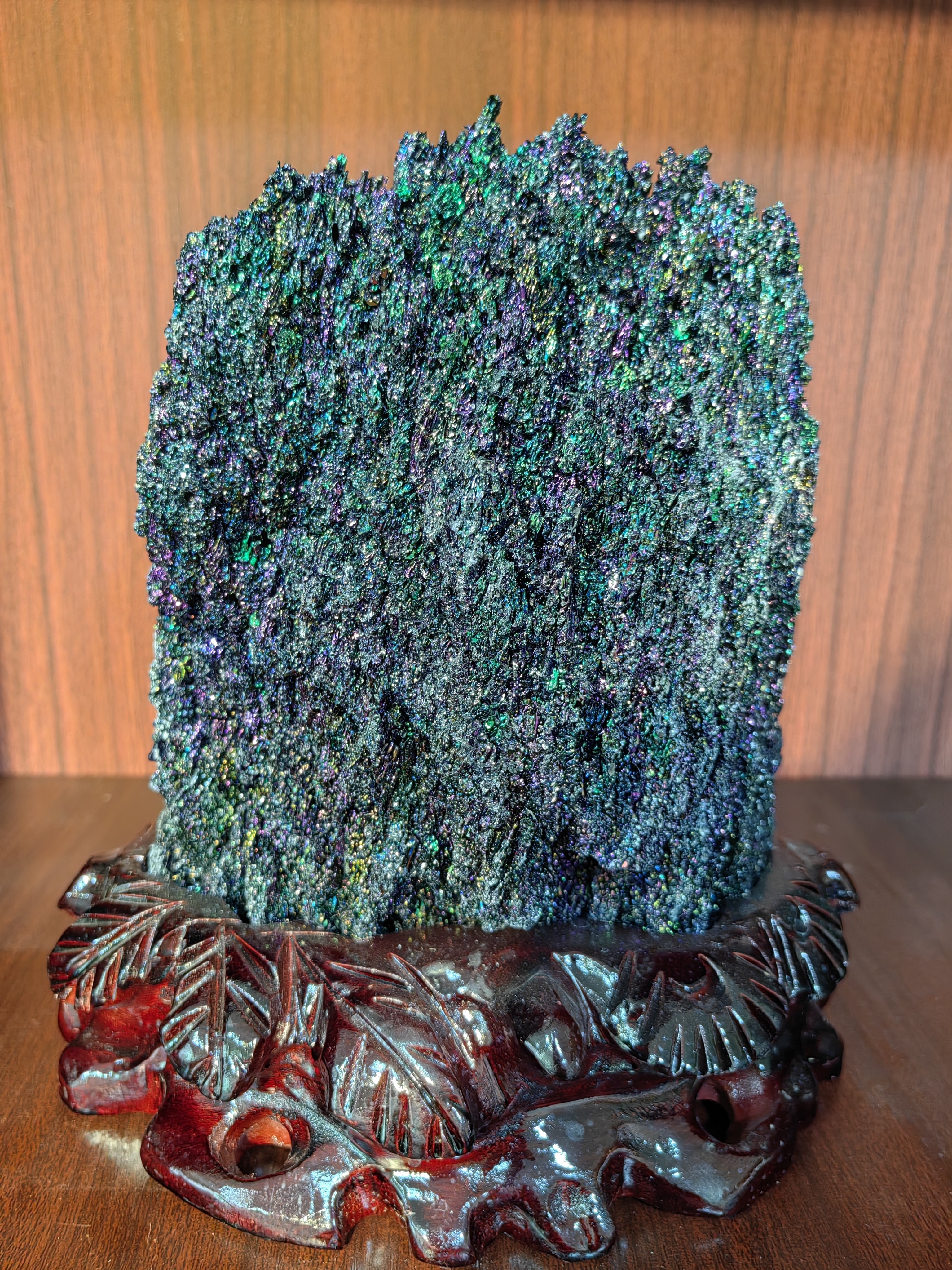 七彩矿，七彩祥云彩虹矿，复古美石摆件装饰精品室内玄关工艺品