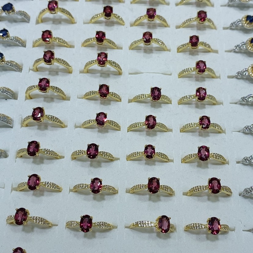 【闪购商品】水晶戒指银S925镶嵌