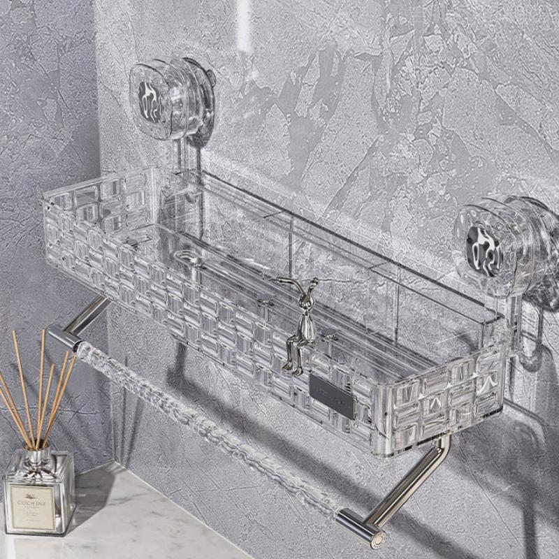 吸盘置物架壁挂式墙上马桶免打孔卫生间浴室厕所洗漱洗手台收纳架