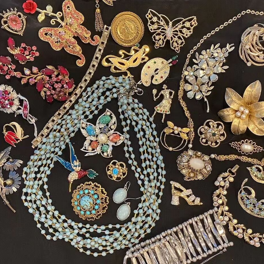 合金耳饰 波格格vintage中古首饰/海外回流首饰109-399