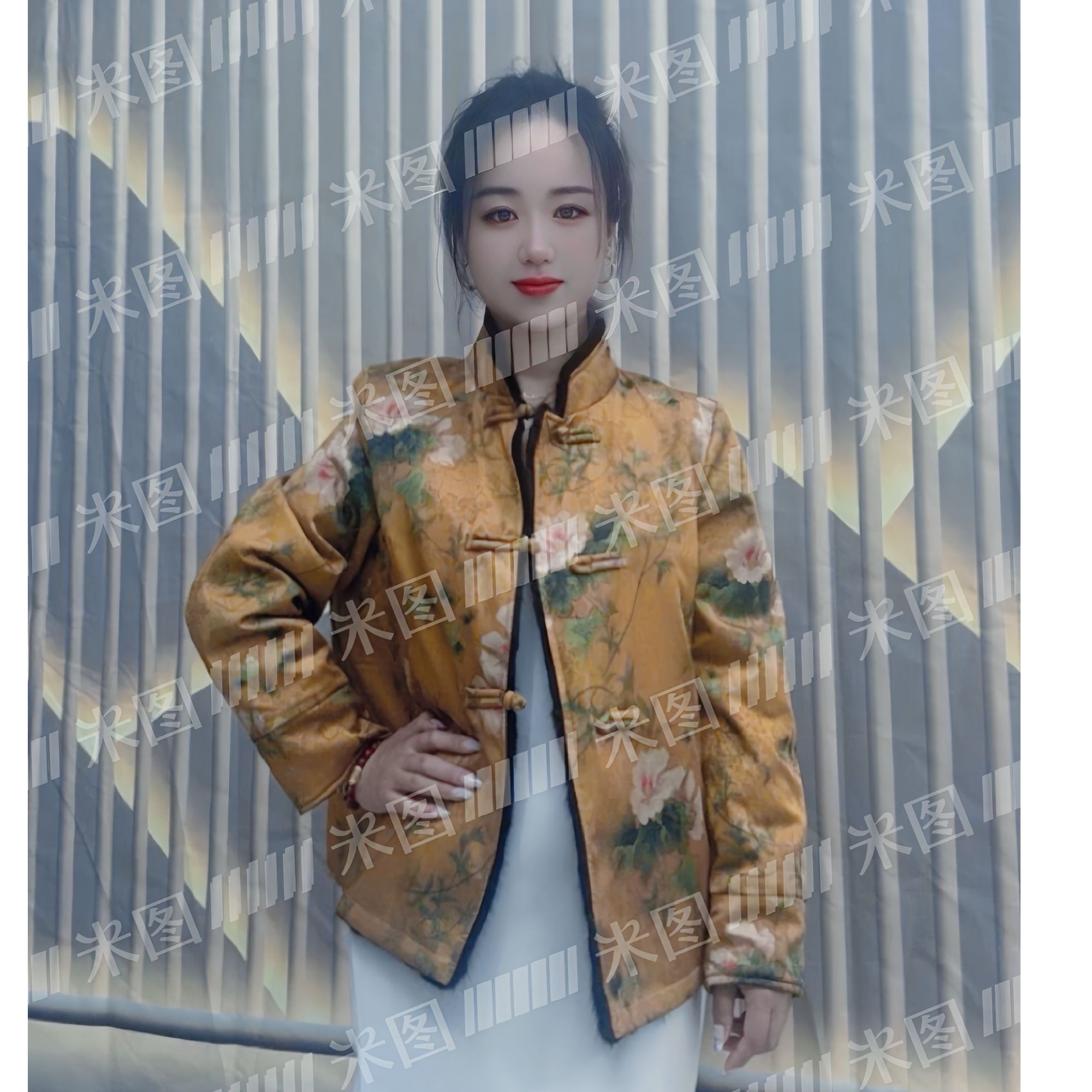 2024新款两面穿新中式高端时尚轻奢抗寒保暖女短款冬款 外套