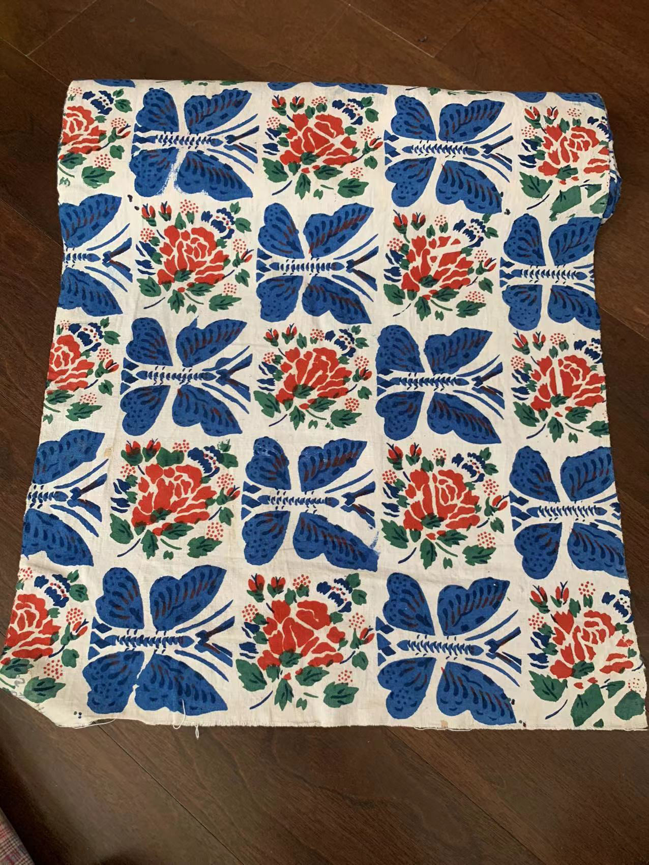 手捻线老土布、印花花布、蓝印花