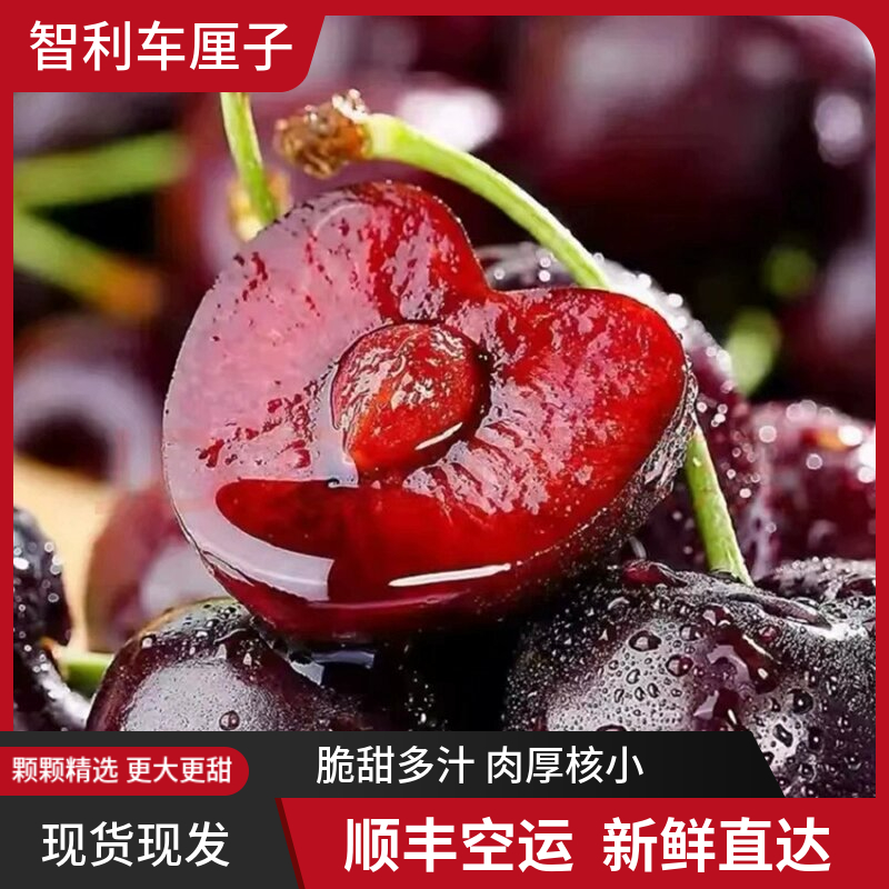 【年货节】2/5斤原箱礼盒装智利进口车厘子【顺丰特快】J-4J新鲜水果1