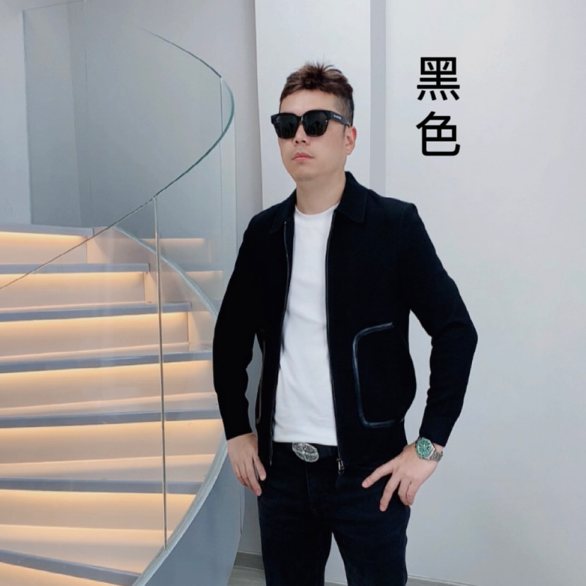 ZUNPIN名店-男士定制秋冬轻奢百搭高品质夹克外套休闲男外套88055