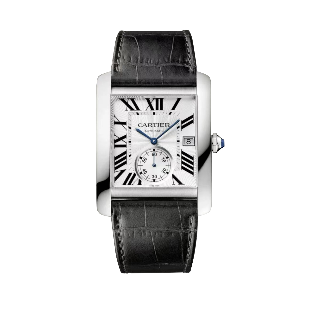 99新 Cartier/卡地亚 坦克系列W5330003 34×44精钢 机械男款 单表