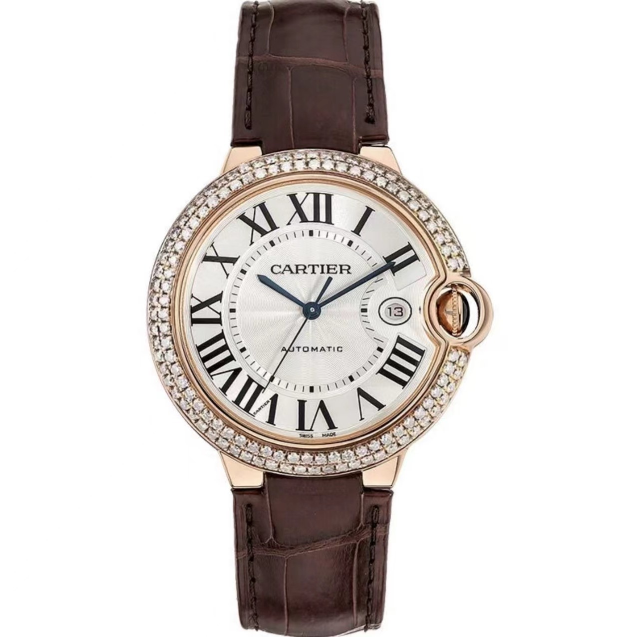 99新 Cartier/卡地亚 蓝气球系列 W6900651 42玫瑰金 机械男 单表