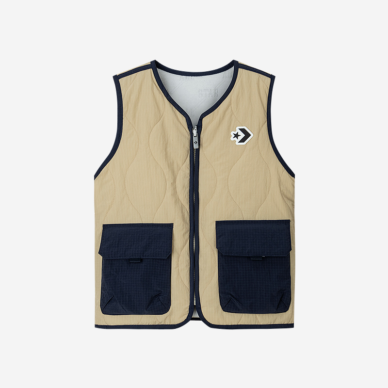 Converse匡威儿童男童装秋冬保暖双面穿马甲上衣外套CNVN-VE-G452