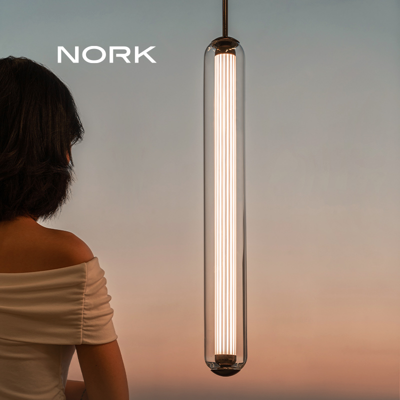 诺克雨落吊灯床头灯卧室餐厅灯玻璃灯吧台过道玄关吊线灯装饰氛围