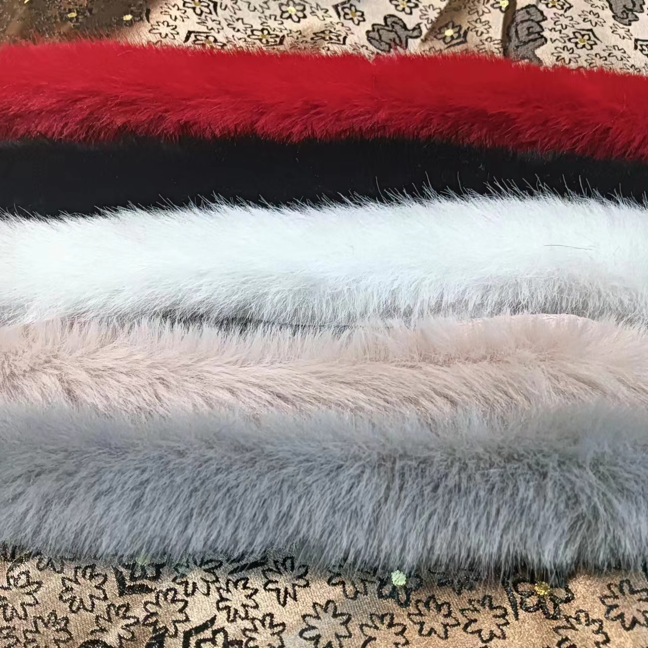 3公分领口袖口服装辅料仿貂毛兔毛条