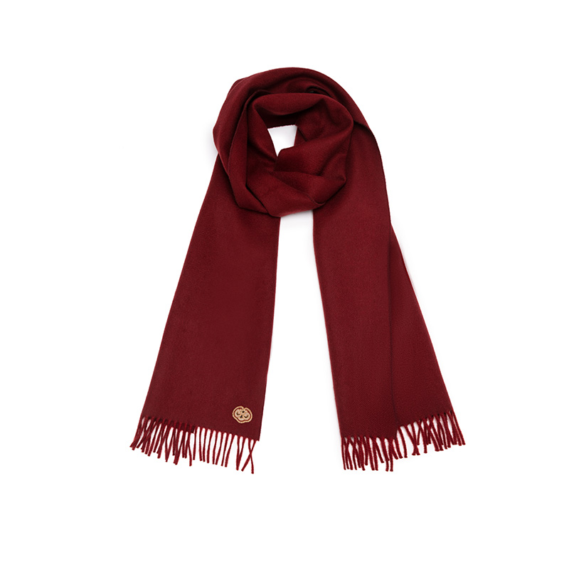 EP雅莹高端系列 羊绒如意流苏方形围巾 W306A(32cmX194cm)