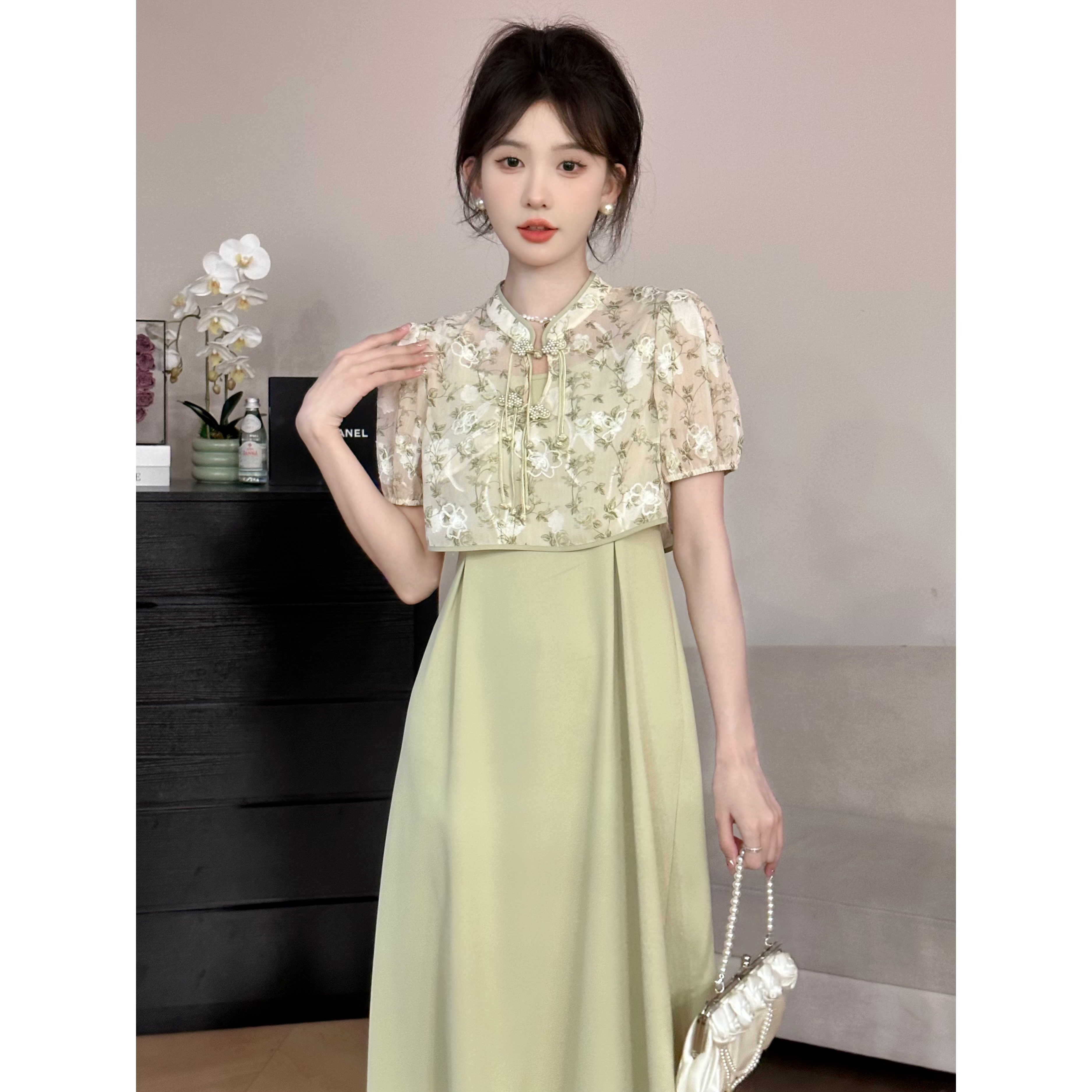 SHAOE清仓专场【西楼别序】新中式国风气质时尚连衣裙外衫