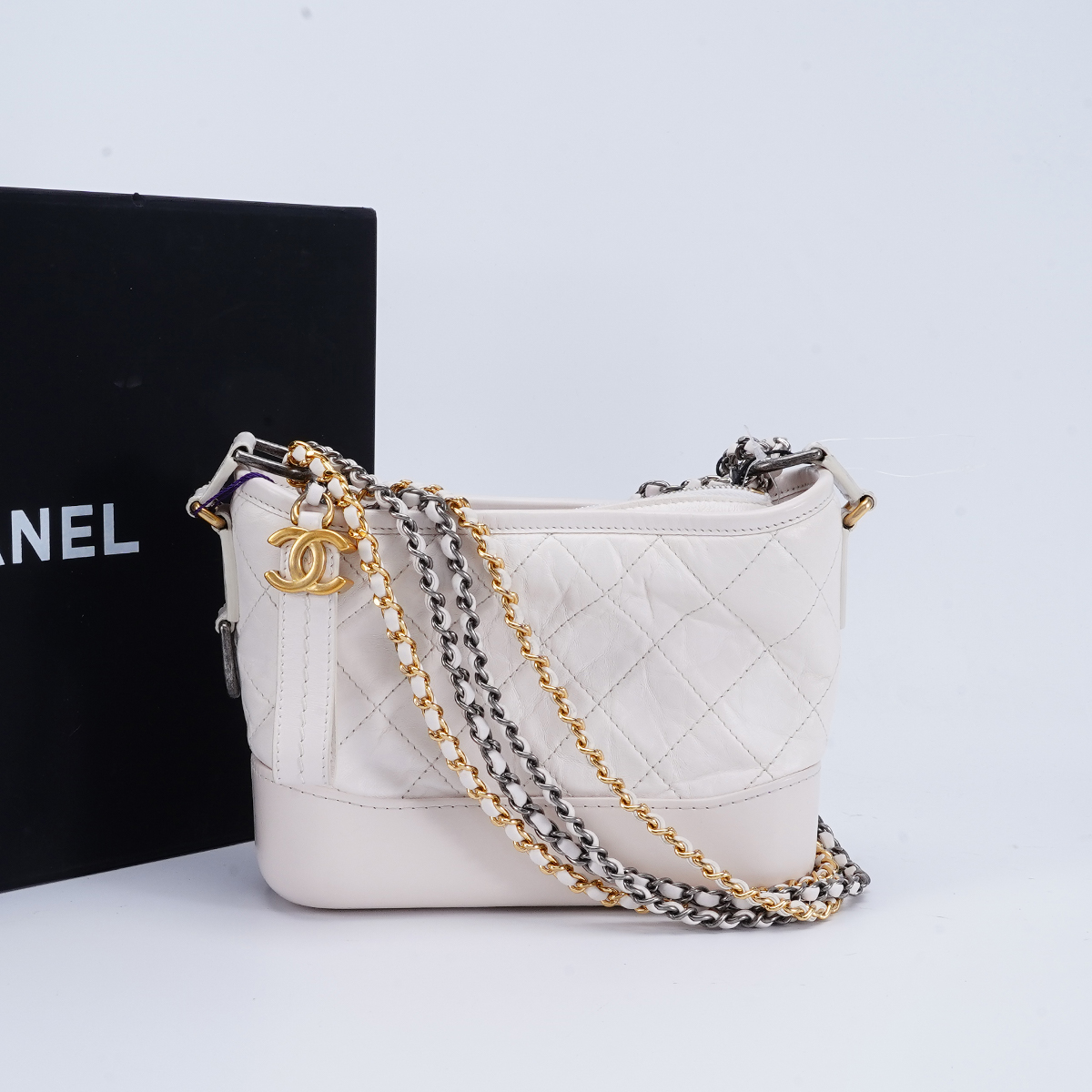 95新 Chanel/香奈儿 【白菜】流浪包小号/BG22012603