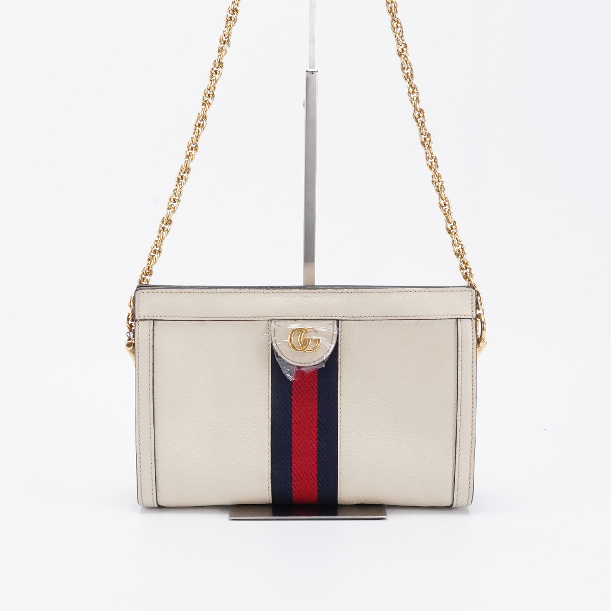 95新 GUCCI/古驰 【一口价】ophidia链条包小号老花/BG22011825