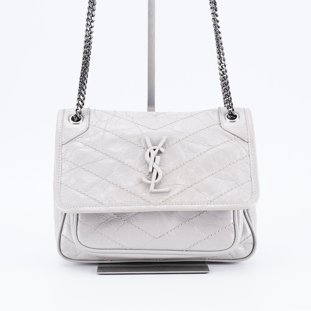 95新 YSL/圣罗兰 niki小号油蜡皮/BG22012945