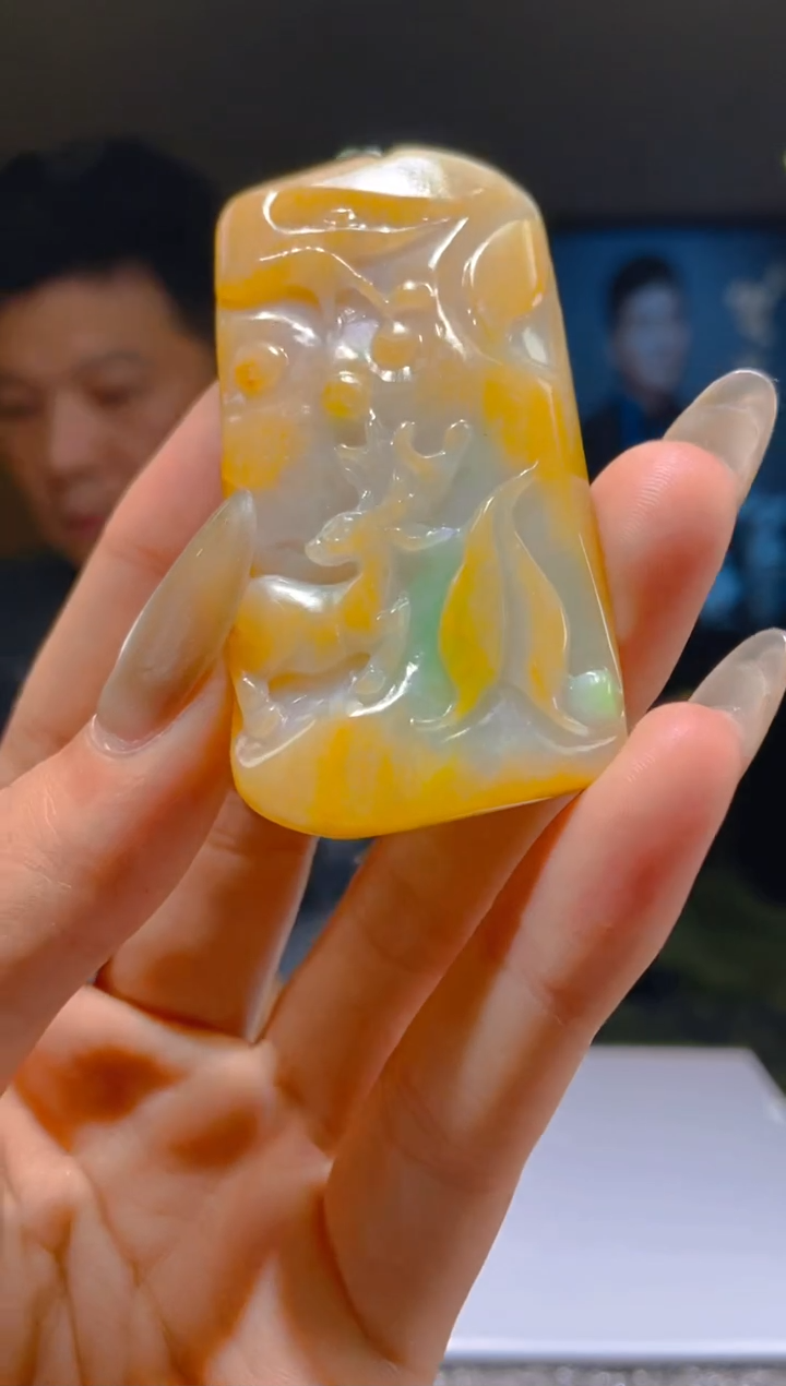 【闪购商品】定制翡翠未镶嵌QQ毛货翡翠HM00056