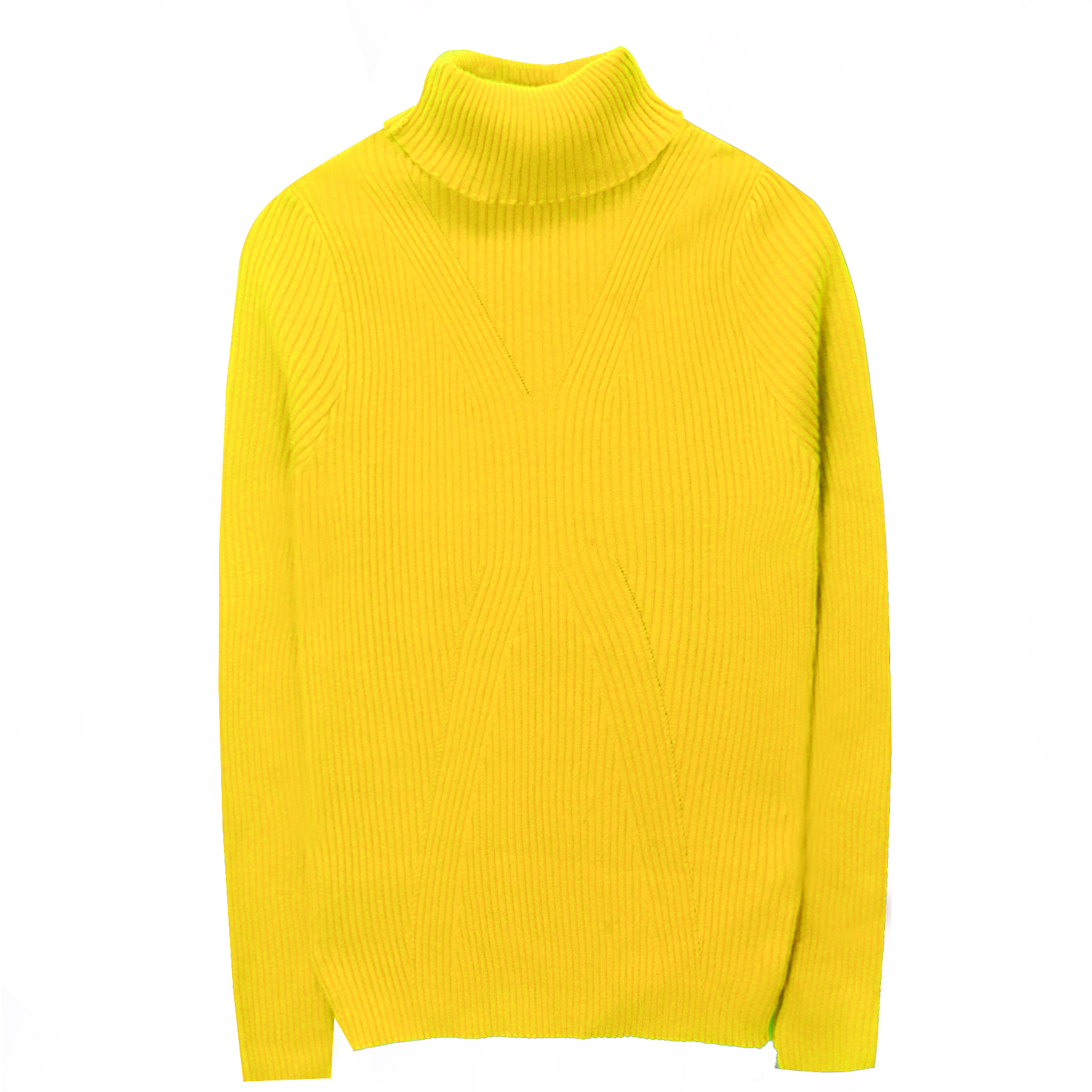 秋季新款微胖mm高领纯色针织衫百搭遮肉显瘦外穿内搭毛衣女  3353