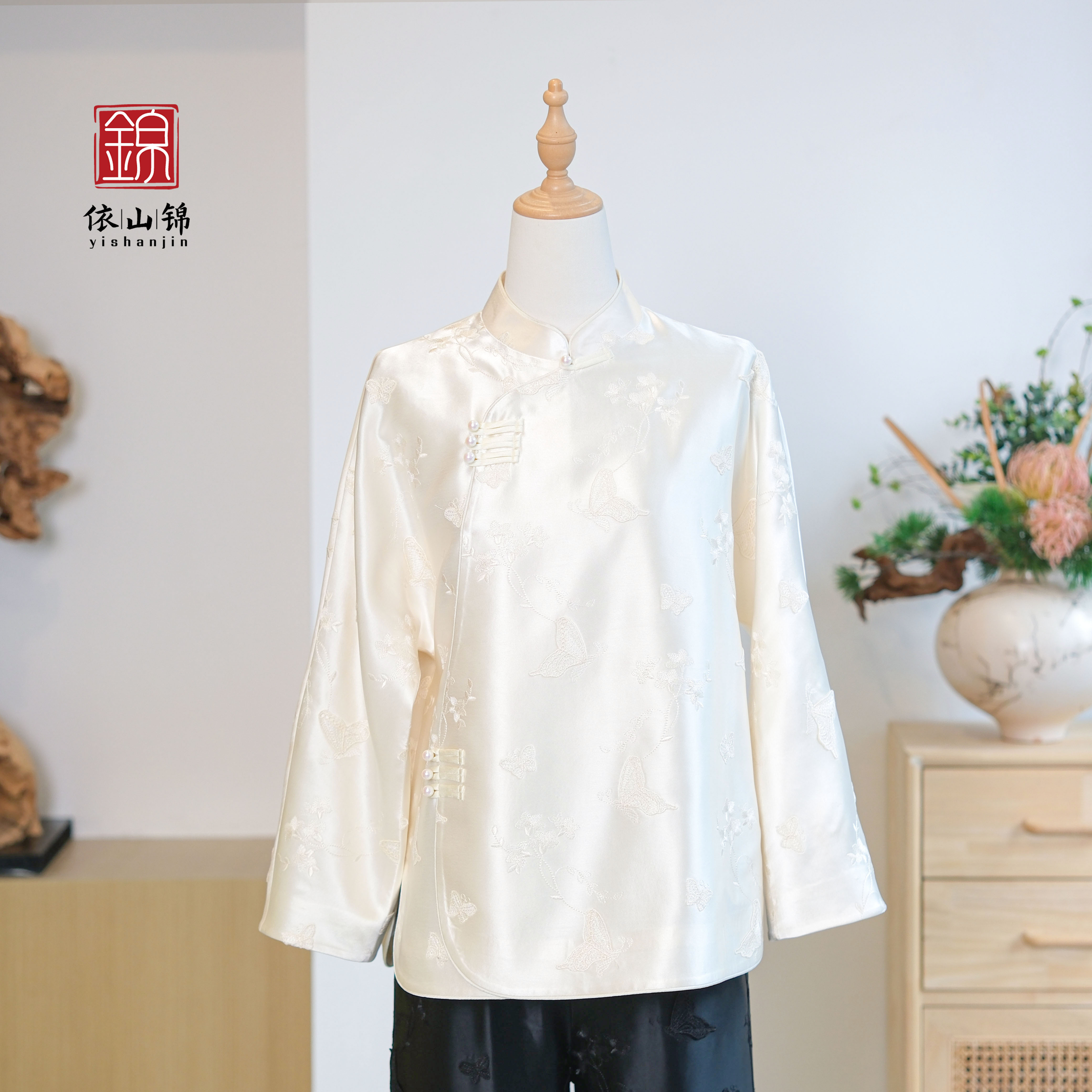 【可乐勾丝】翩翩新中式国风百搭立领斜襟上衣·依山锦 23S0185