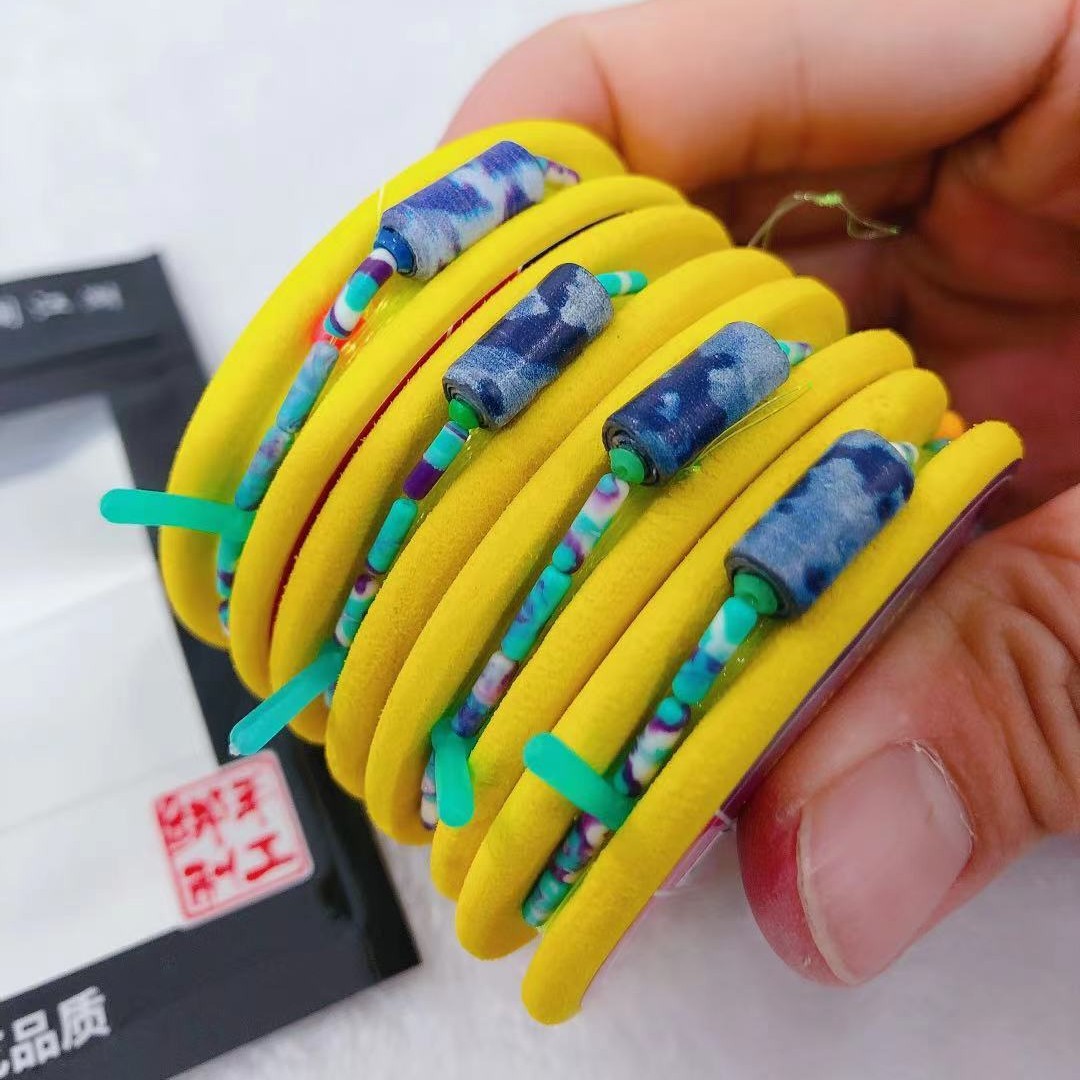 （拍1发3）纯手工绑制  高端原丝迷彩 内有刻度铅 高端线组