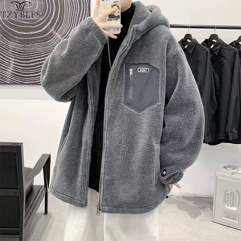 2023冬季新款潮流棉衣外套男加厚宽松百搭棉服保暖连帽棉袄韩版男