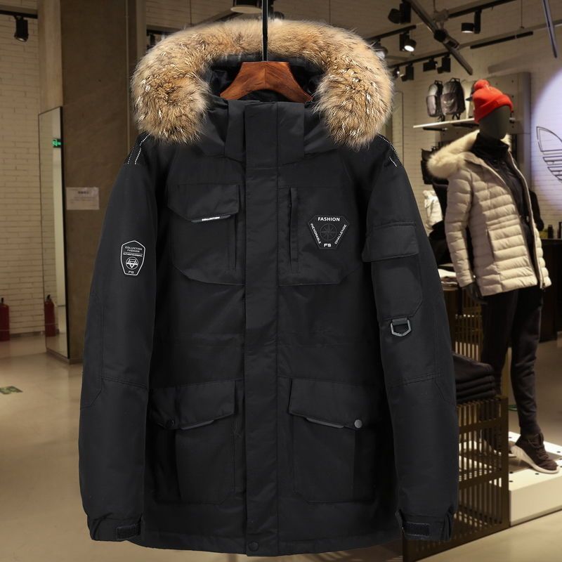波司澄羽绒服男冬季新款加厚宽松保暖潮流工装青年外套
