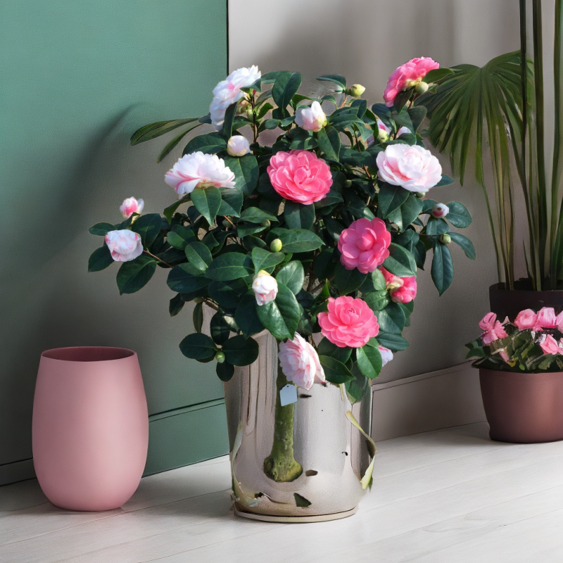 【嫁接茶花一树多品】多个名贵品种单品山茶花大小混合嫁接多色茶树