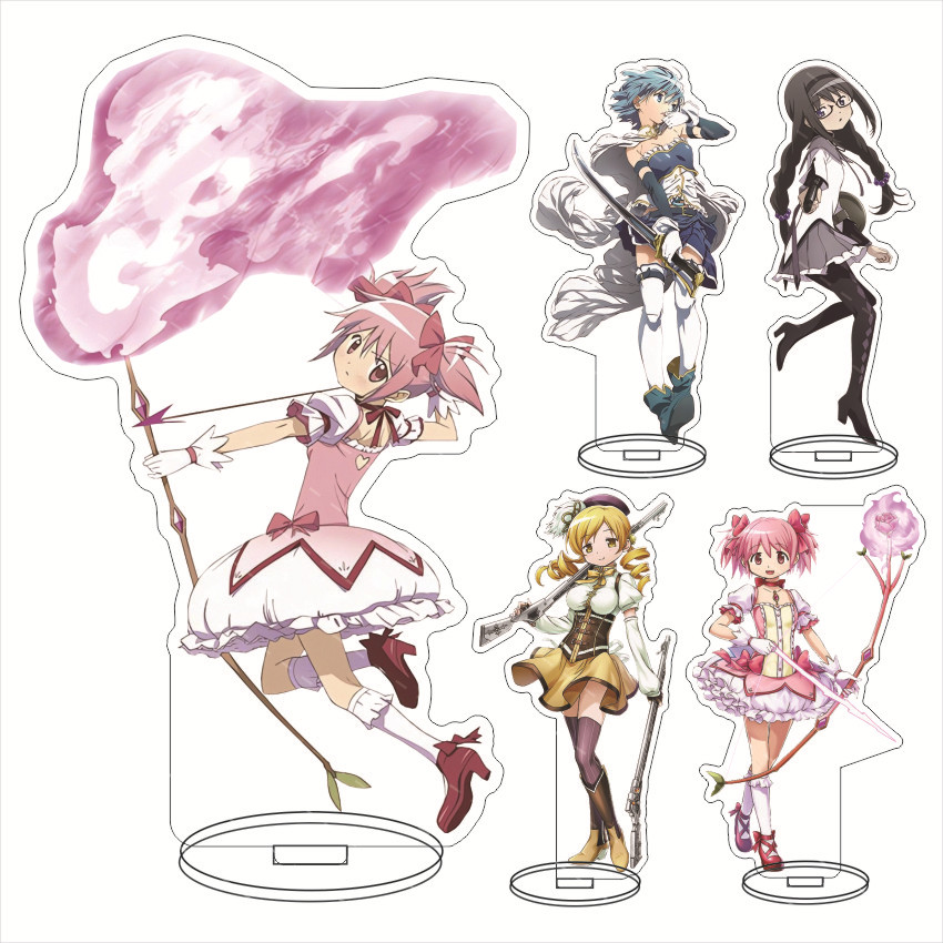 魔法少女小圆动漫大立牌 鹿目圆 晓美焰 巴麻美 丘比亚克力摆件