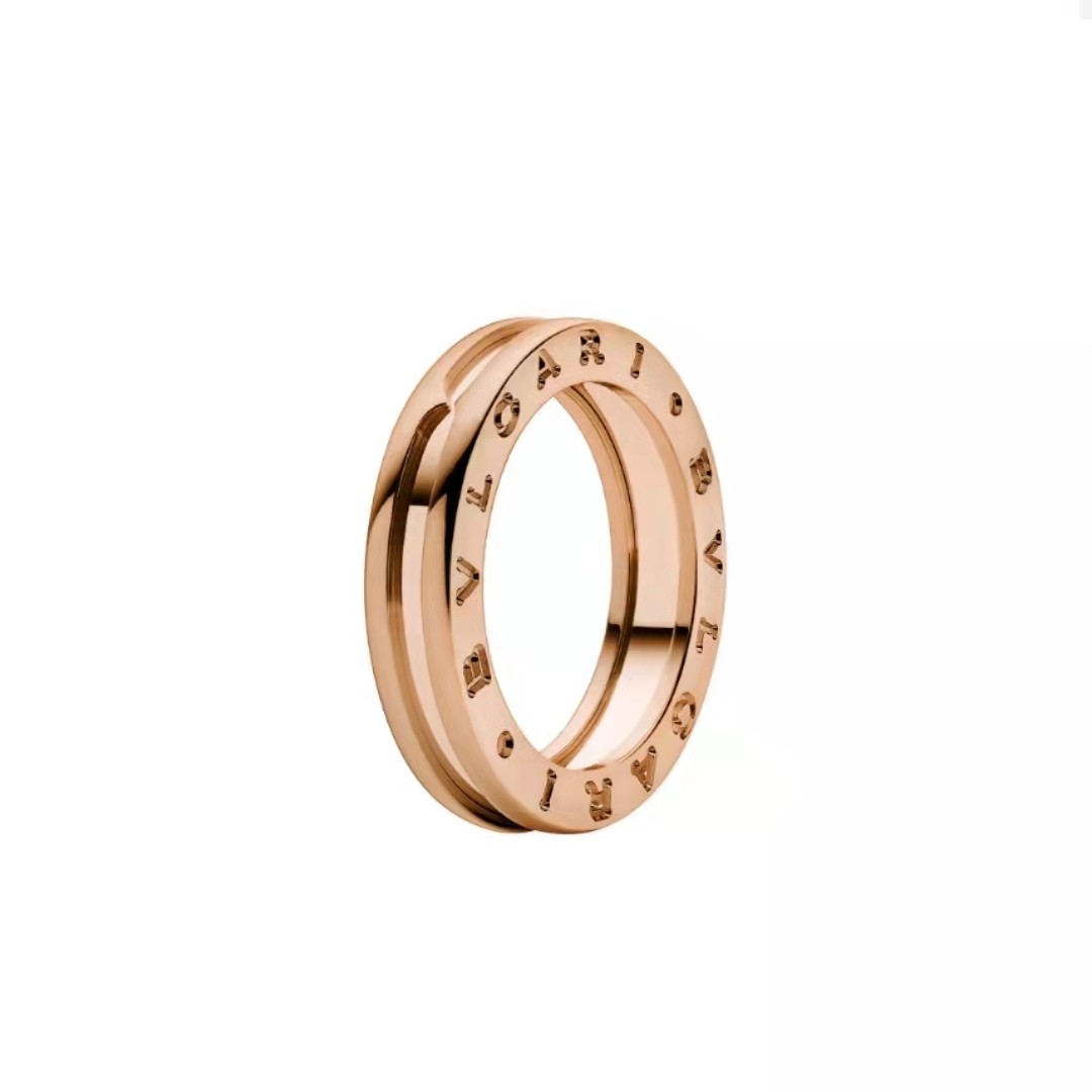 99新 BVLGARI/宝格丽  B.Zero.1系列 经典黄金色弹簧一环戒指
