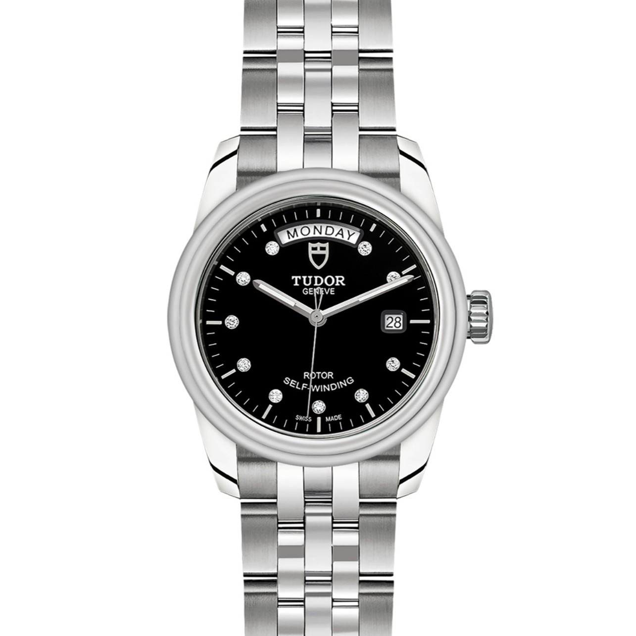 99新 TUDOR/帝舵 骏珏黑钻M56000-0008/公价28000/39mm镶钻