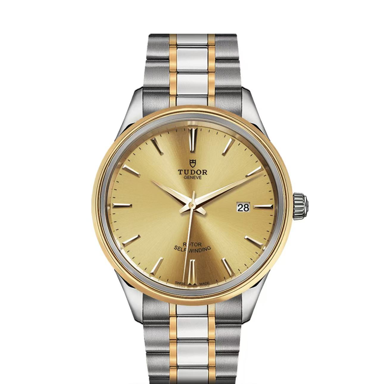 未使用 TUDOR/帝舵 风尚金盘条刻/12703-0001/41mm/全新全原