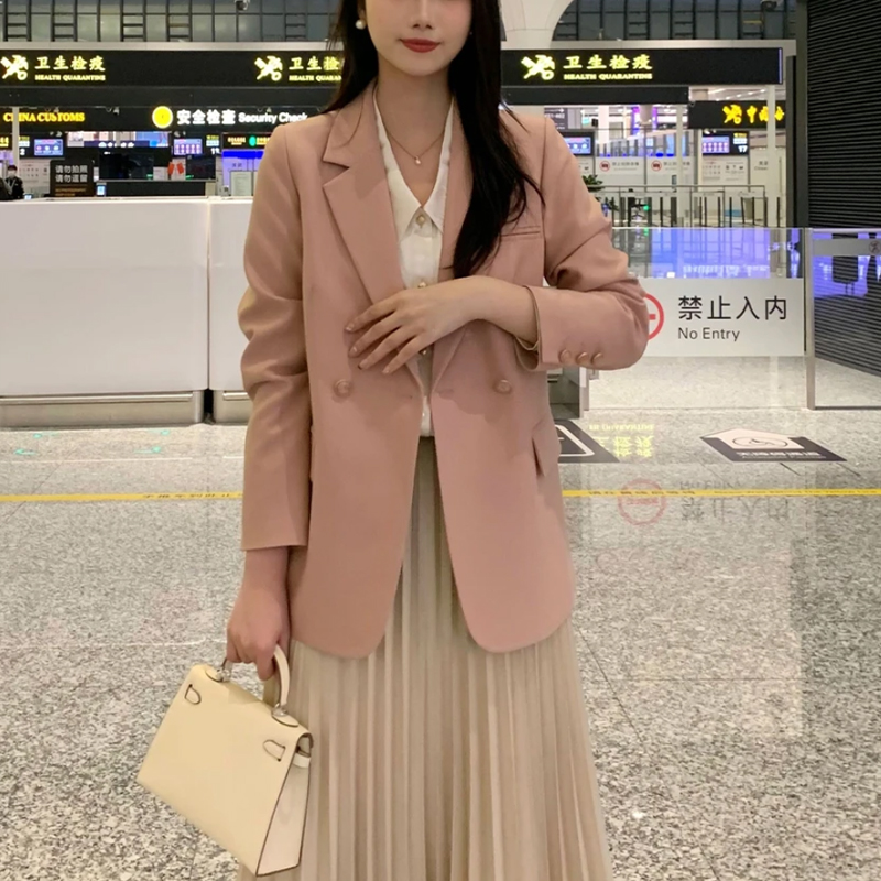 星河灿烂】微闪定制面料合肩款显瘦西装外套气质百搭西服外套春秋