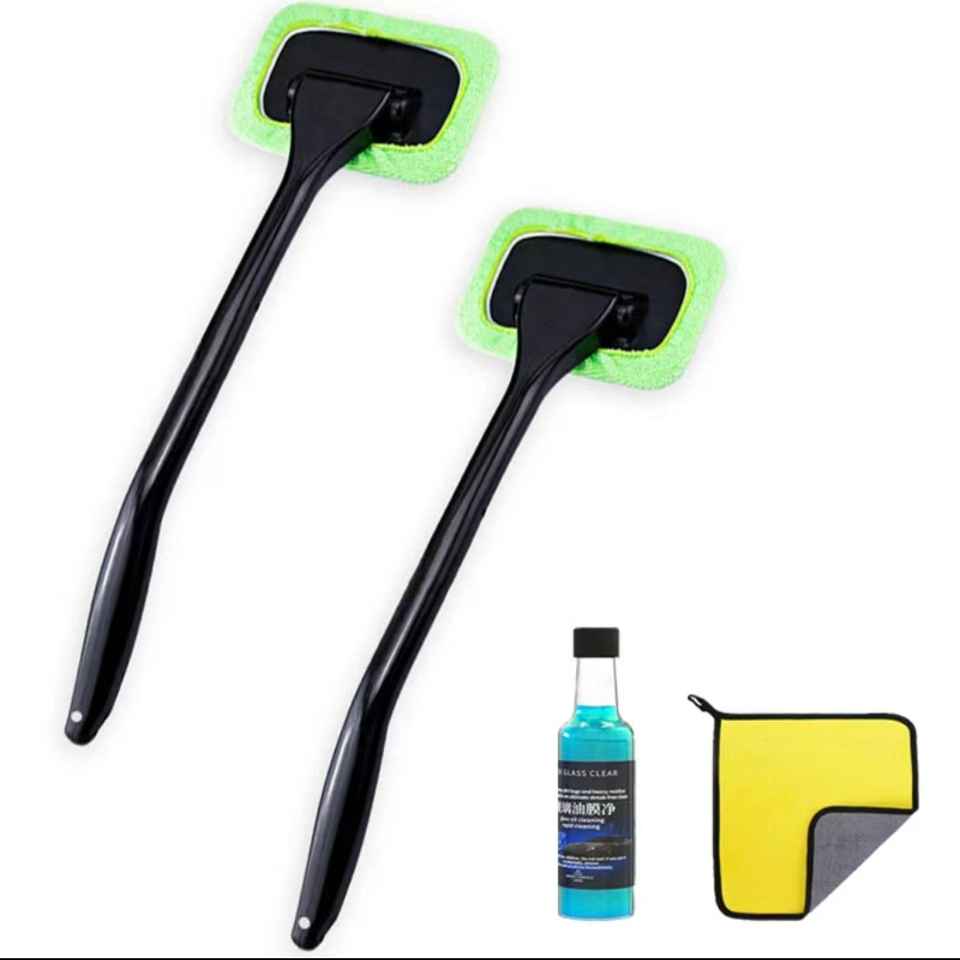 使用前挡风玻璃除雾刷车内清洁刷去指纹擦车神器工具车窗去雾除尘