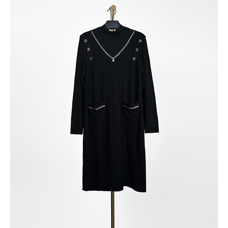  秋冬新款时尚气质连衣裙 若3037H