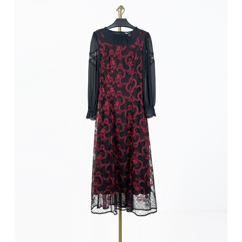  秋冬新款洋气时尚休闲百搭连衣裙 欧1078P