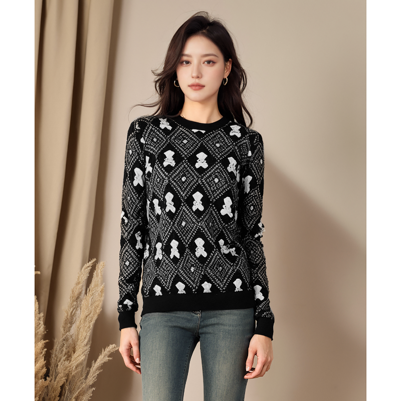  秋冬新款洋气时尚休闲百搭上衣 绮8276C