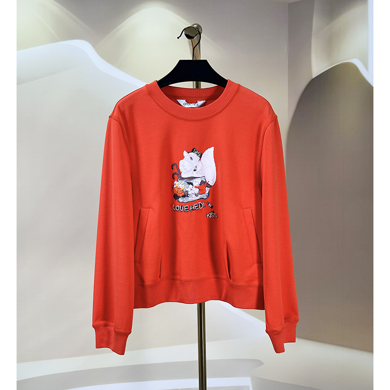  秋冬新款洋气时尚休闲百搭运动上衣 赫7521A